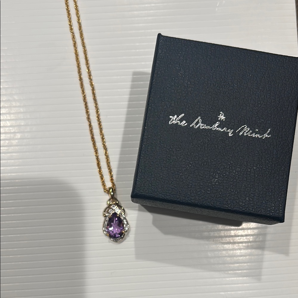 Elegant Gold and Purple Jewelry Set - Picture 3 of 4